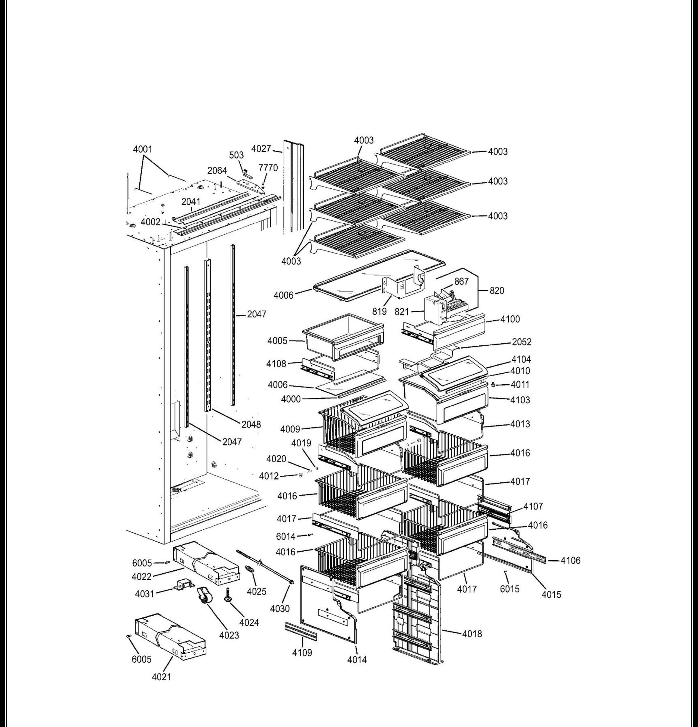 ZIFP360NHARH Exploded View 4 appliance exploded-view parts diagram