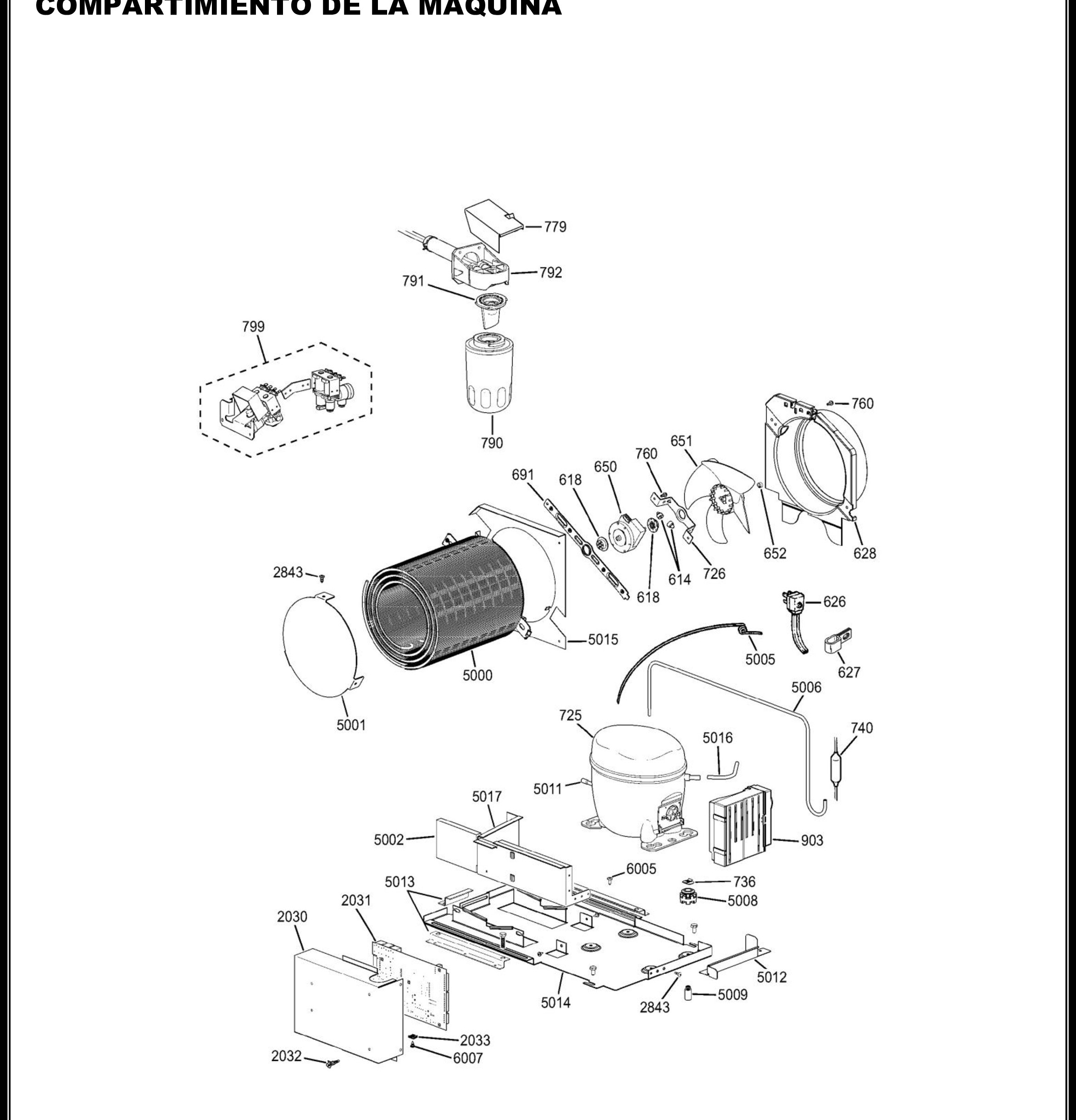 ZIFS360NHARH Exploded View 5 appliance exploded-view parts diagram