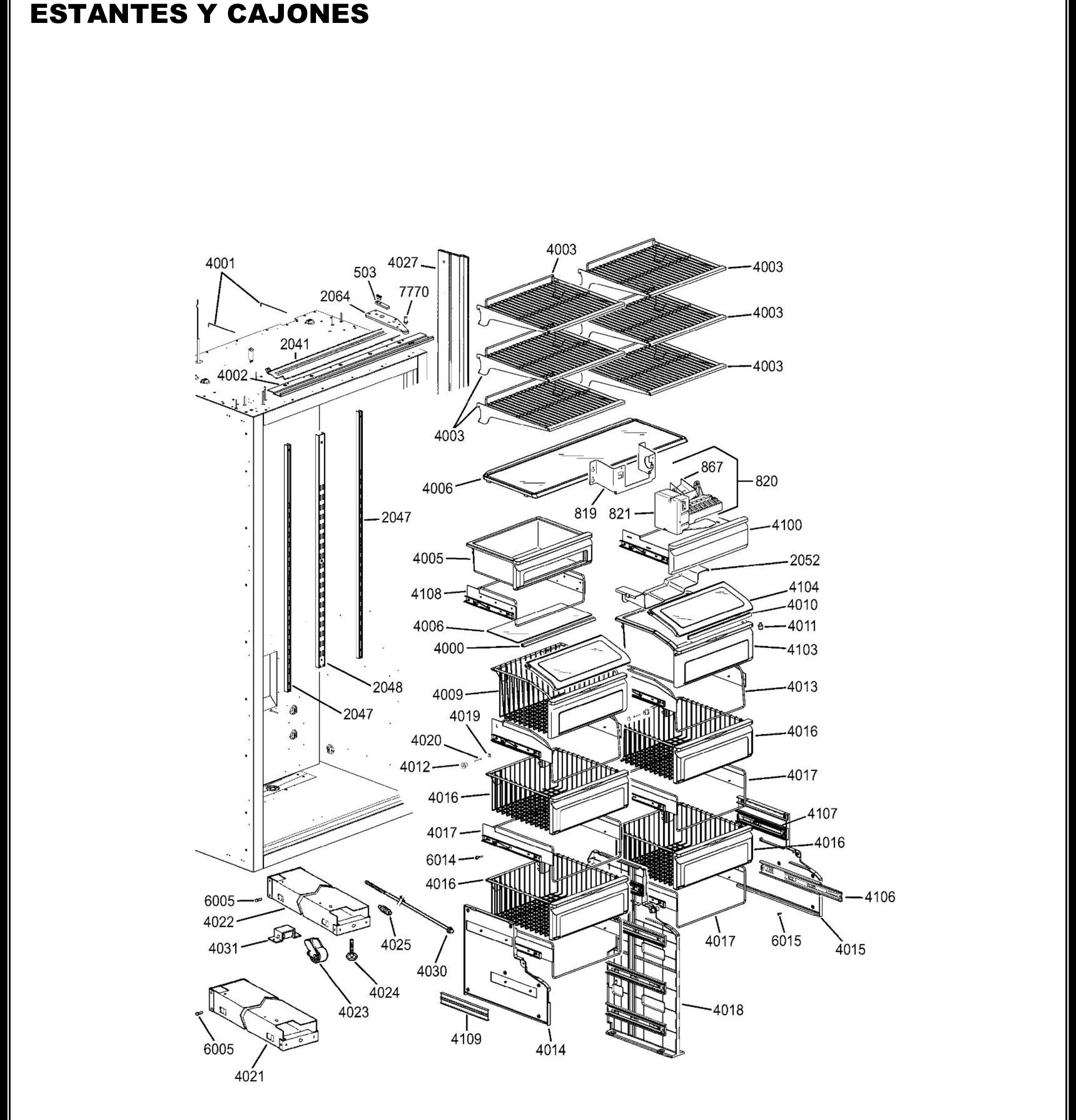 ZIFS360NHARH Exploded View 4 appliance exploded-view parts diagram