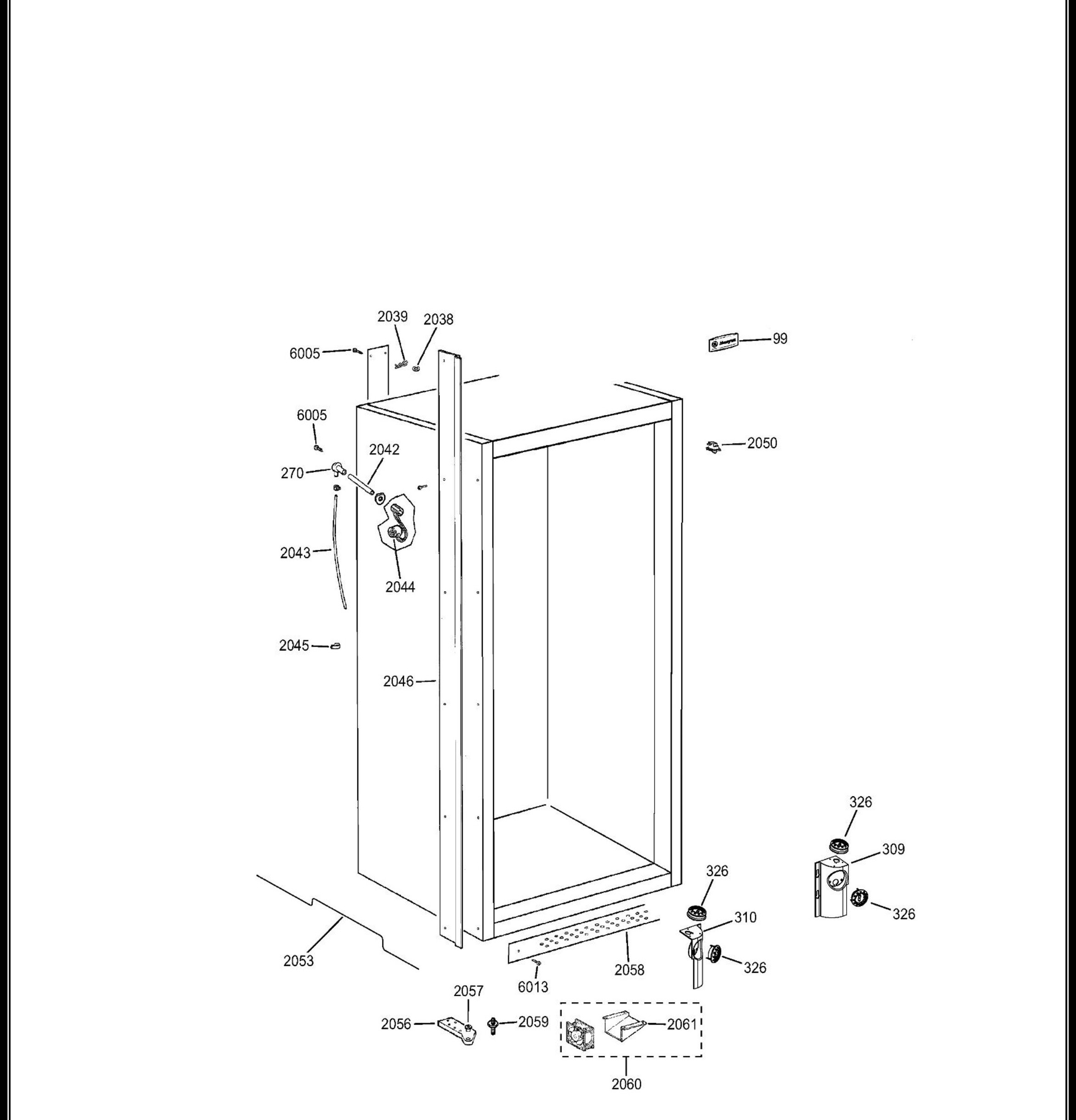 ZIFS360NHARH Exploded View 3 appliance exploded-view parts diagram