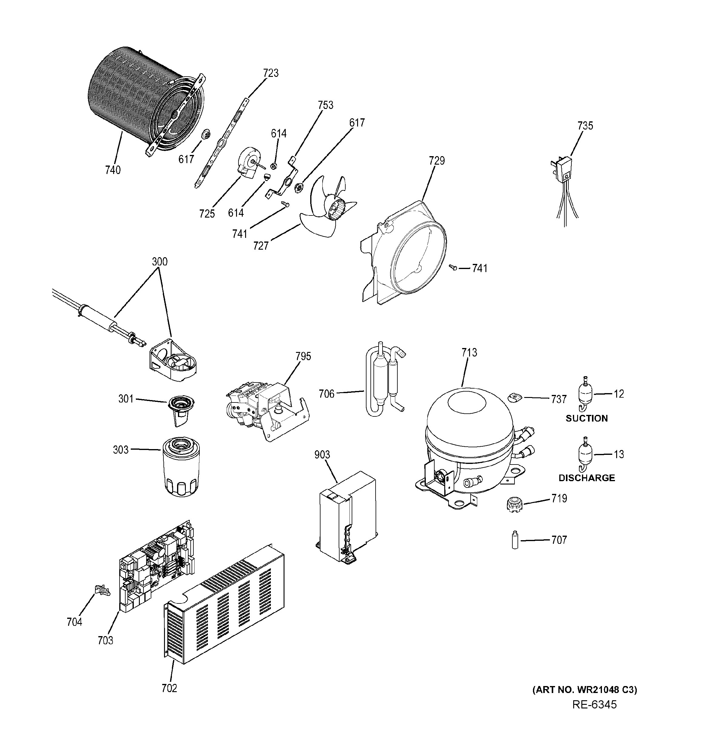 ZIPP360NHBSS Exploded View 5 appliance exploded-view parts diagram
