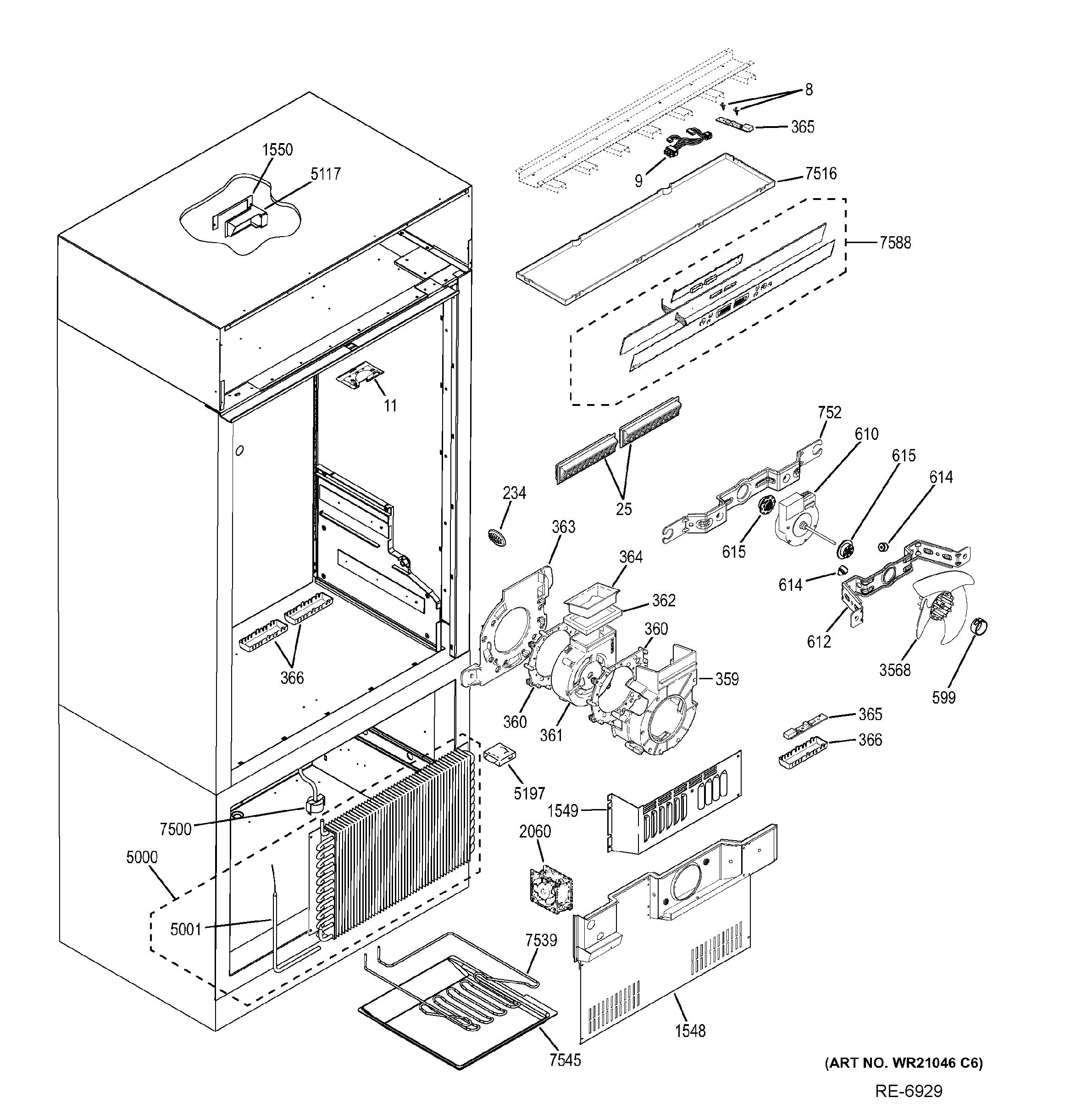 ZIPP360NHBSS Exploded View 3 appliance exploded-view parts diagram