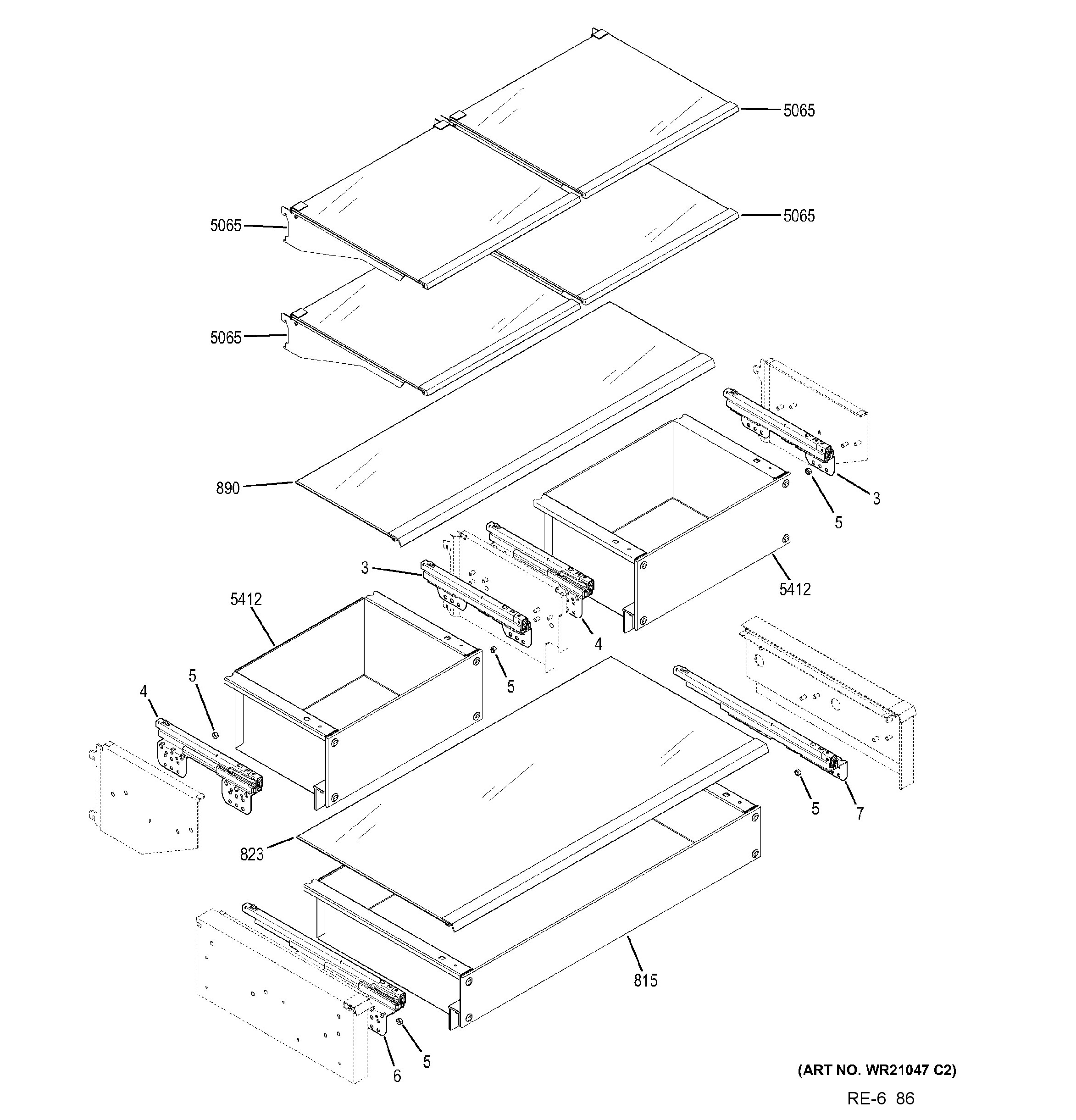 ZIPP360NHBSS Exploded View 4 appliance exploded-view parts diagram