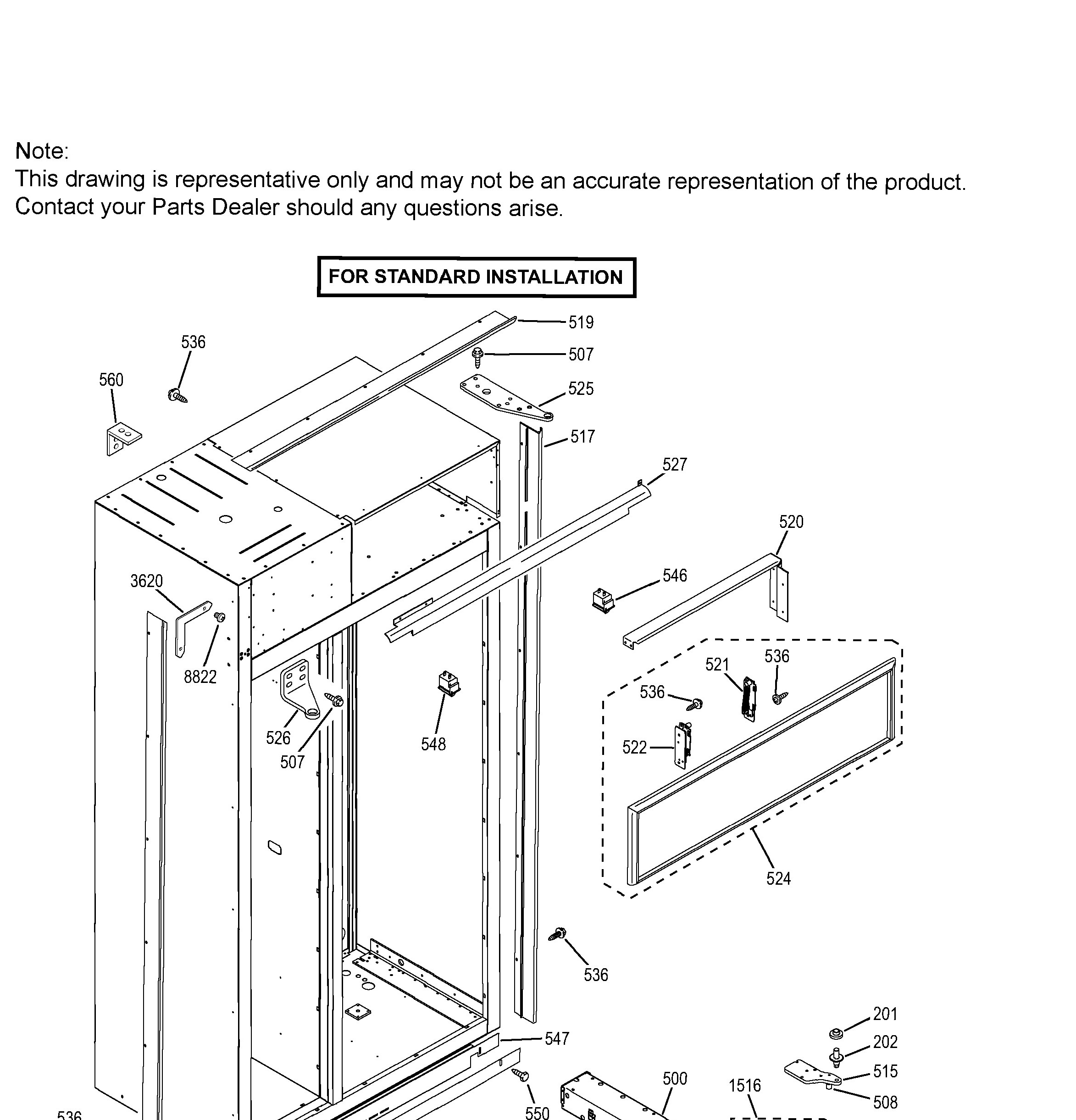 ZIS420NHC Exploded View 3 appliance exploded-view parts diagram