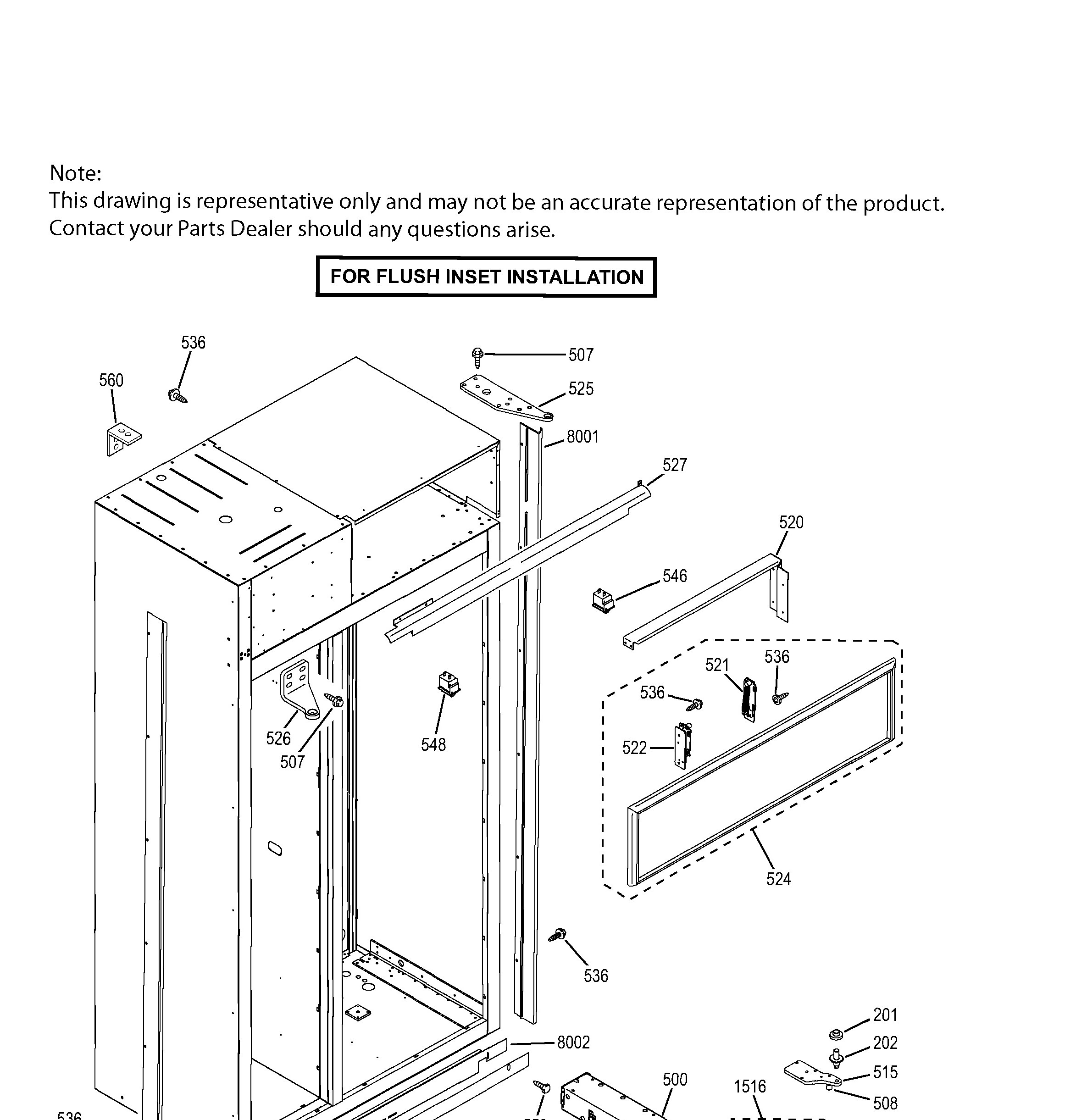 ZIS420NHC Exploded View 4 appliance exploded-view parts diagram