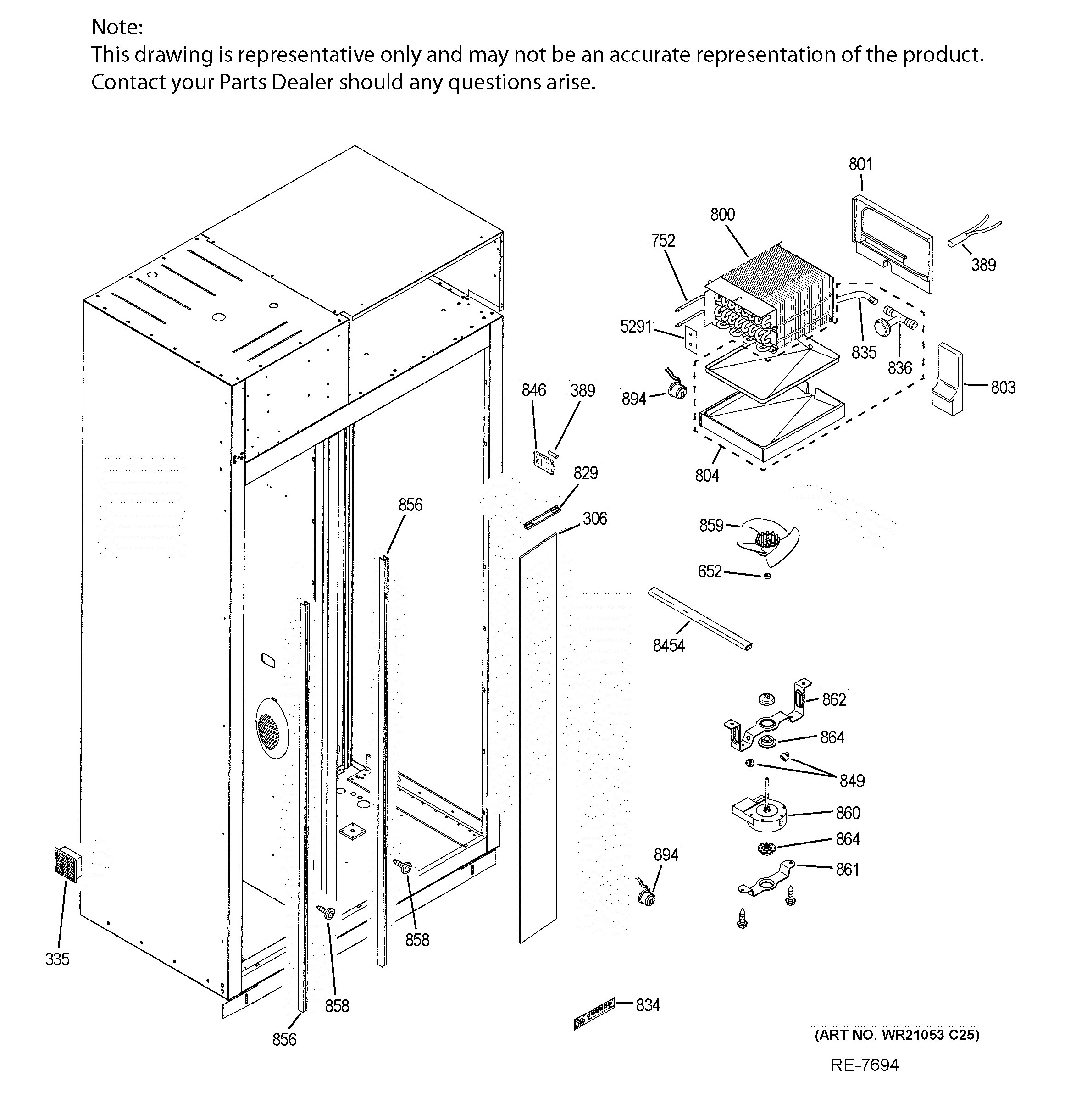 ZIS420NKC Exploded View 5 appliance exploded-view parts diagram