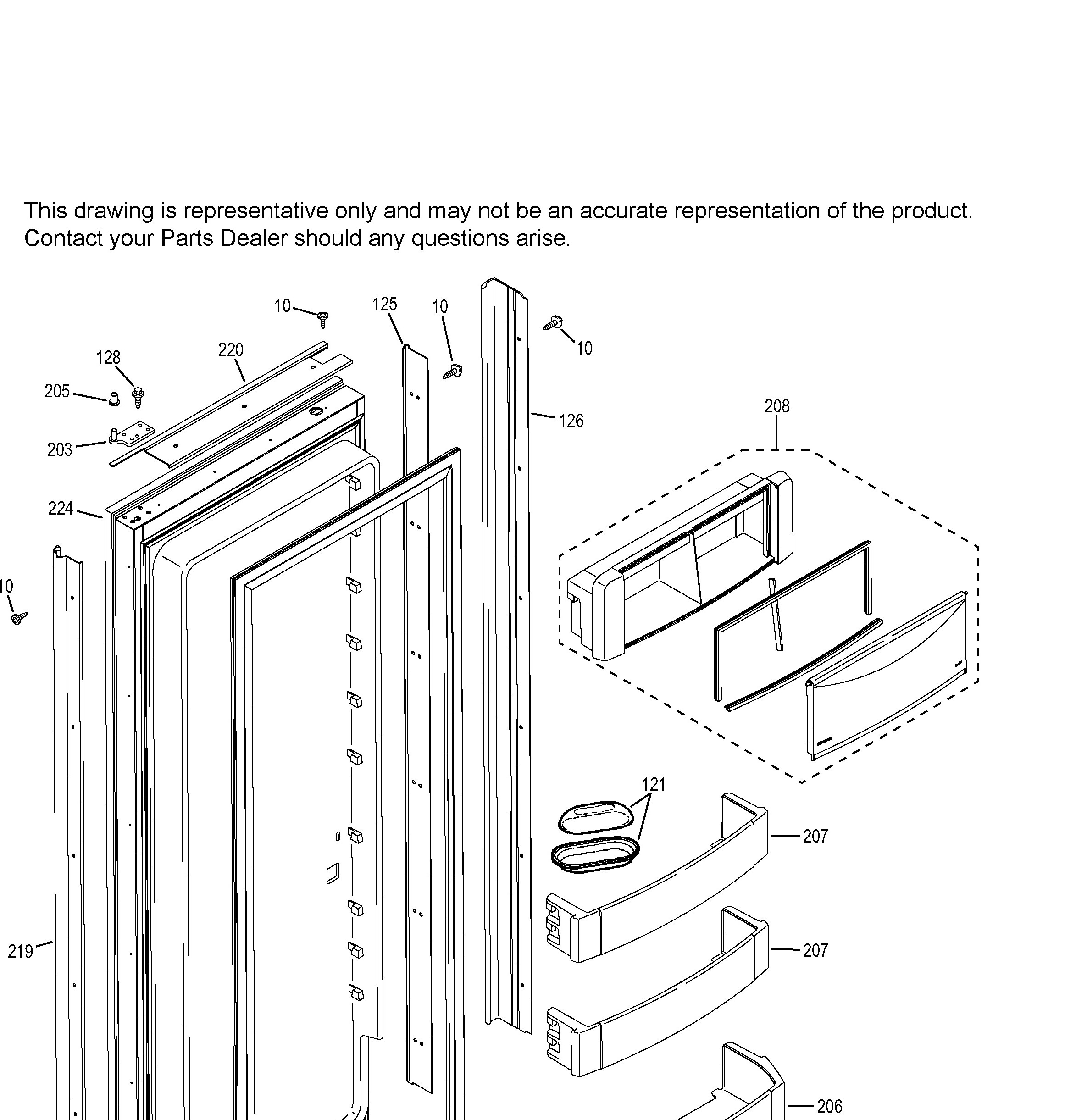 ZIS420NKC Exploded View 4 appliance exploded-view parts diagram