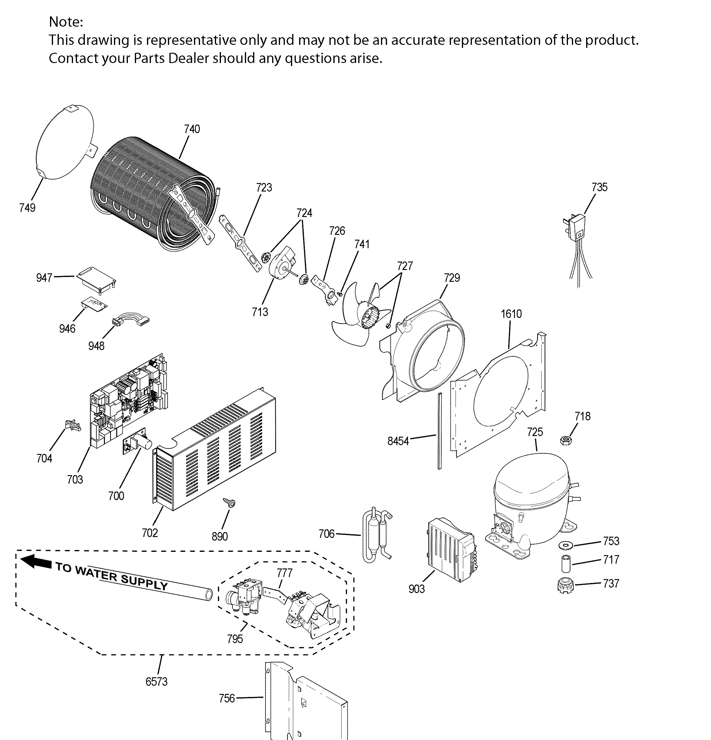 ZIS420NKC Exploded View 3 appliance exploded-view parts diagram