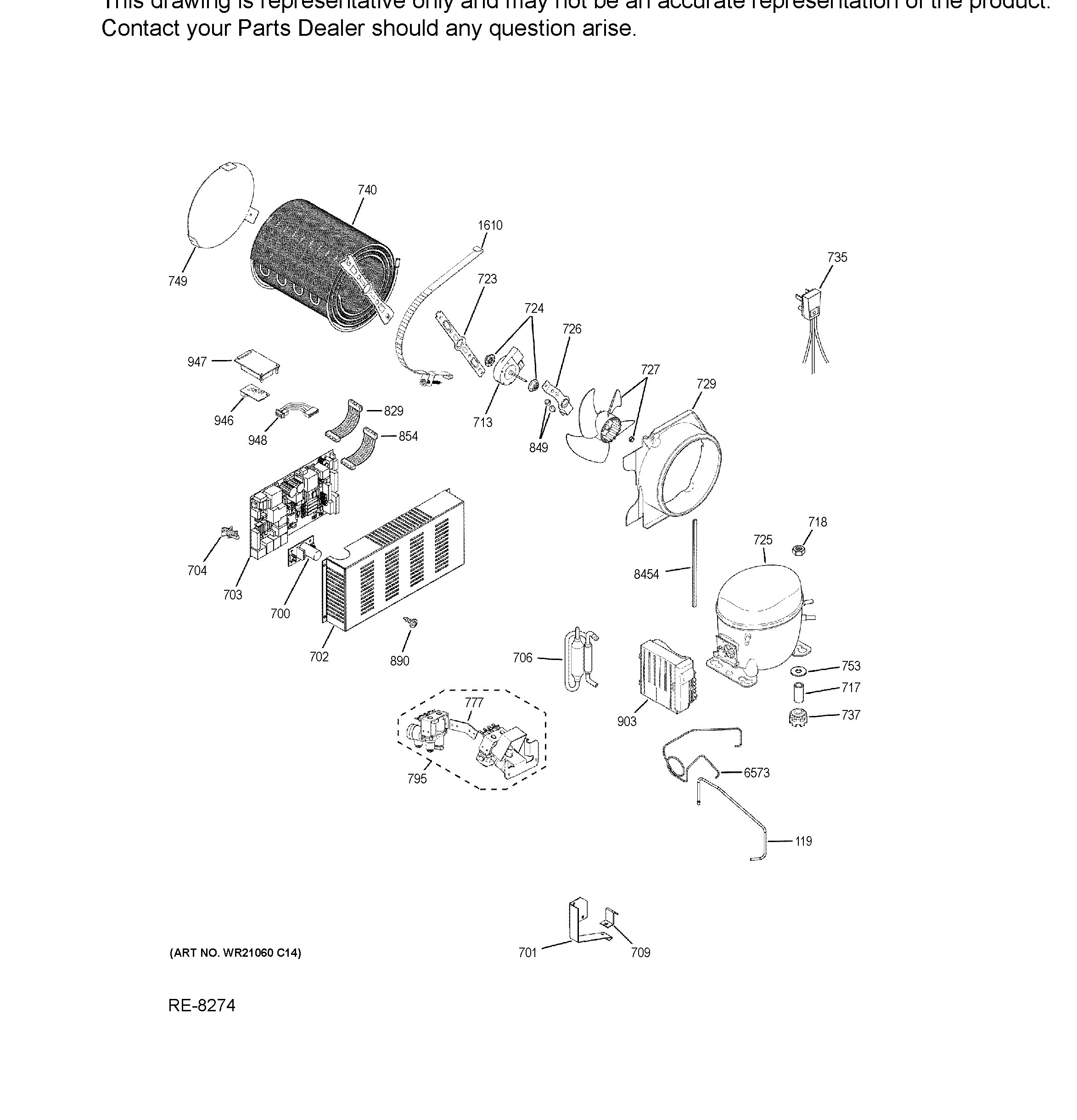 ZIS420NNBII Exploded View 2 appliance exploded-view parts diagram