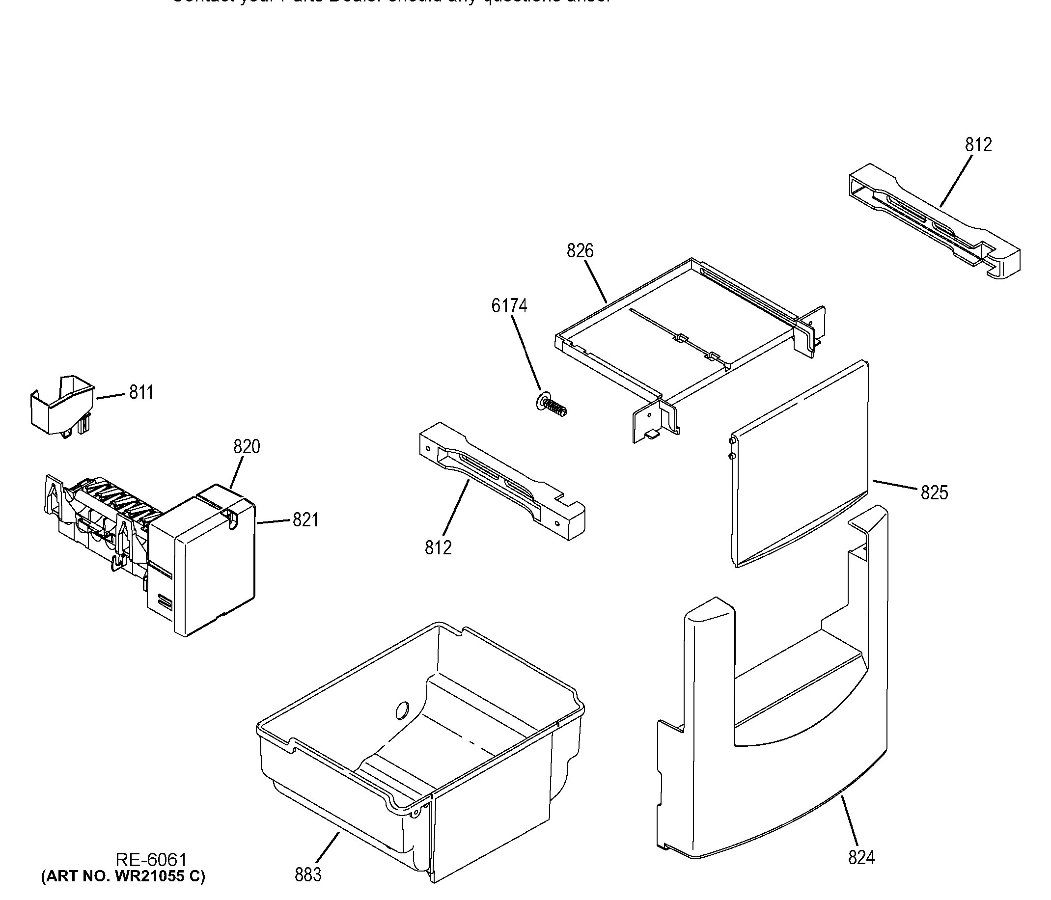 ZIS480NHB Exploded View 9 appliance exploded-view parts diagram