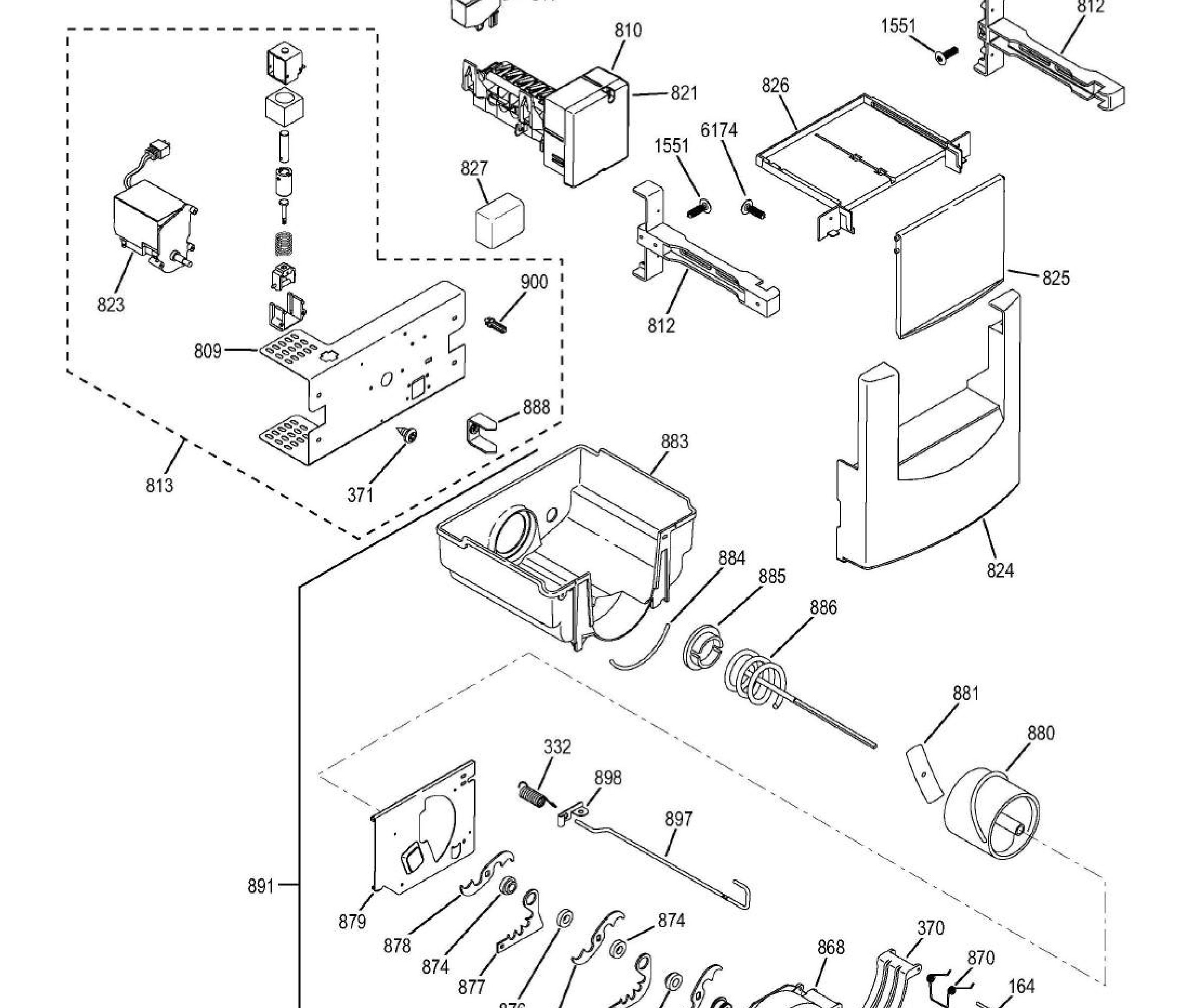 ZISB420DHA Exploded View 7 appliance exploded-view parts diagram