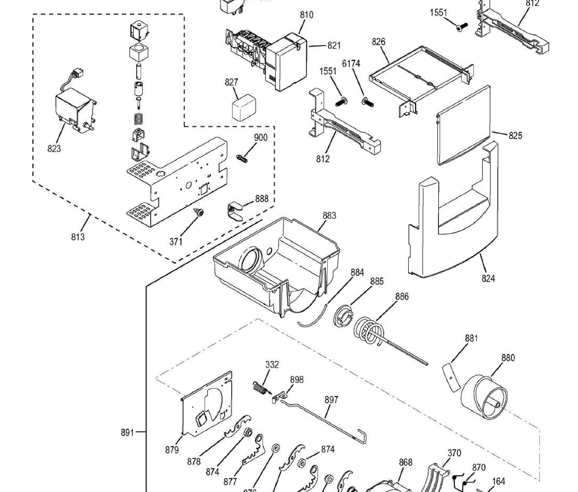 ZISB420DHB Exploded View 9 appliance exploded-view parts diagram