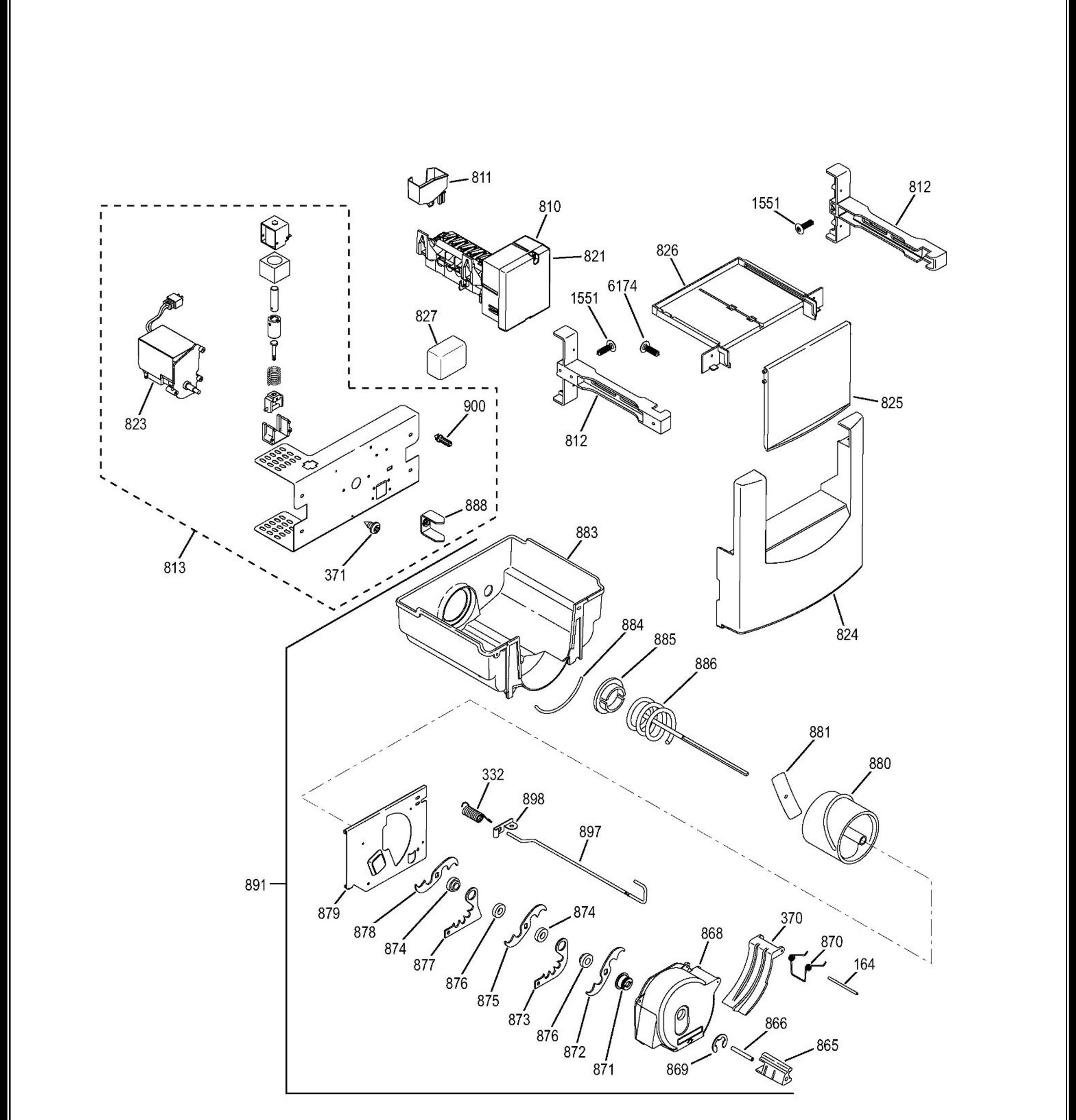 ZISB420DHC Exploded View 9 appliance exploded-view parts diagram