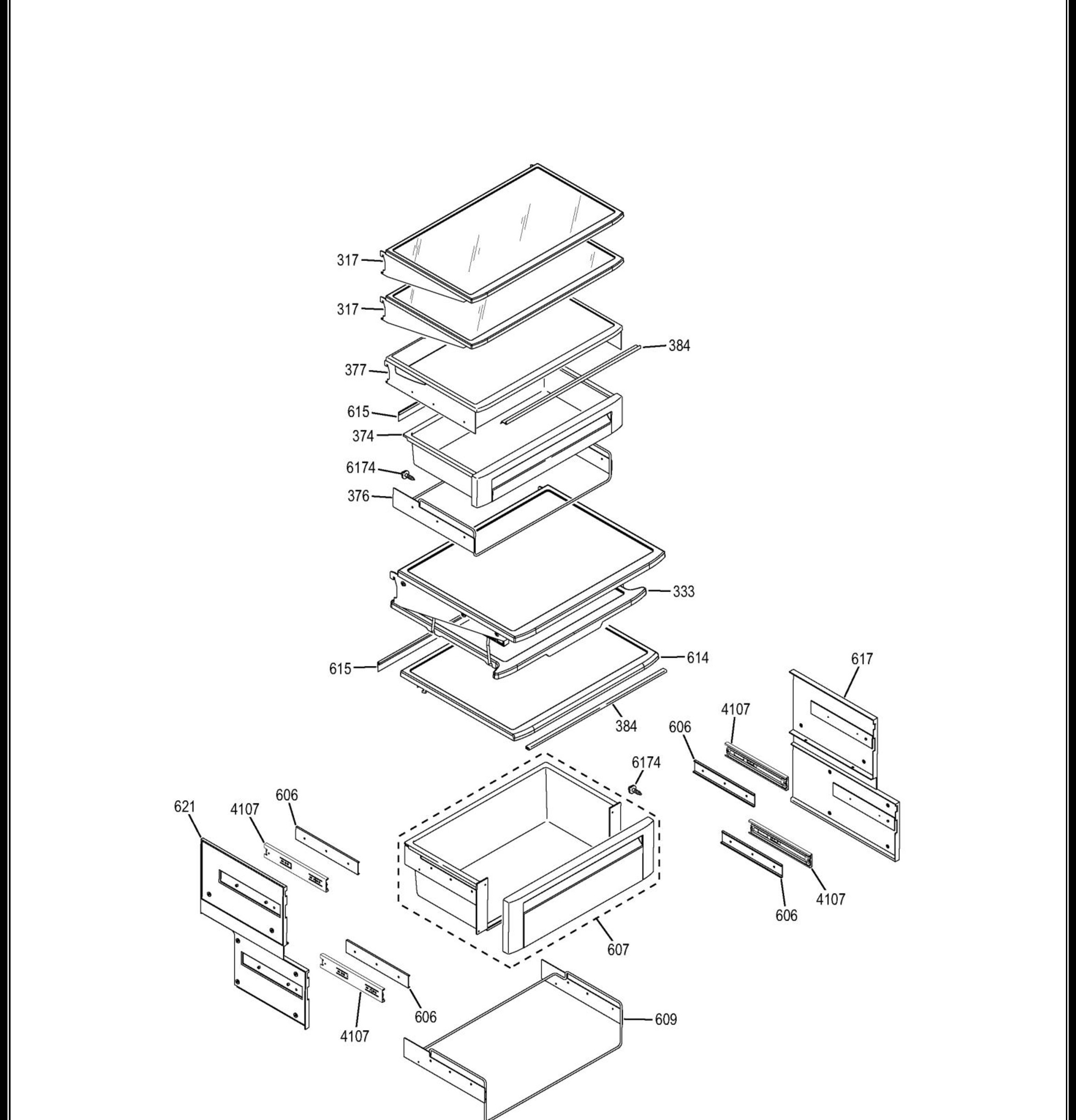 ZISB420DHC Exploded View 11 appliance exploded-view parts diagram