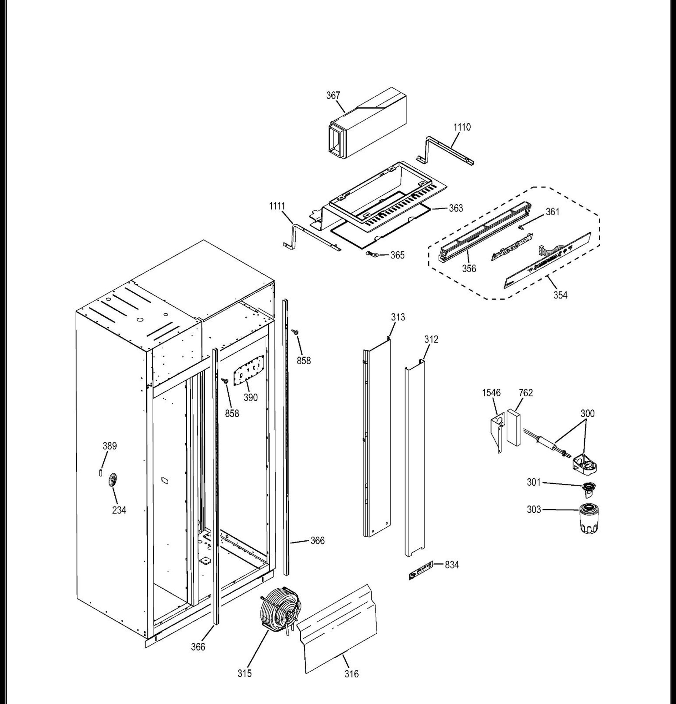 ZISB420DHC Exploded View 10 appliance exploded-view parts diagram