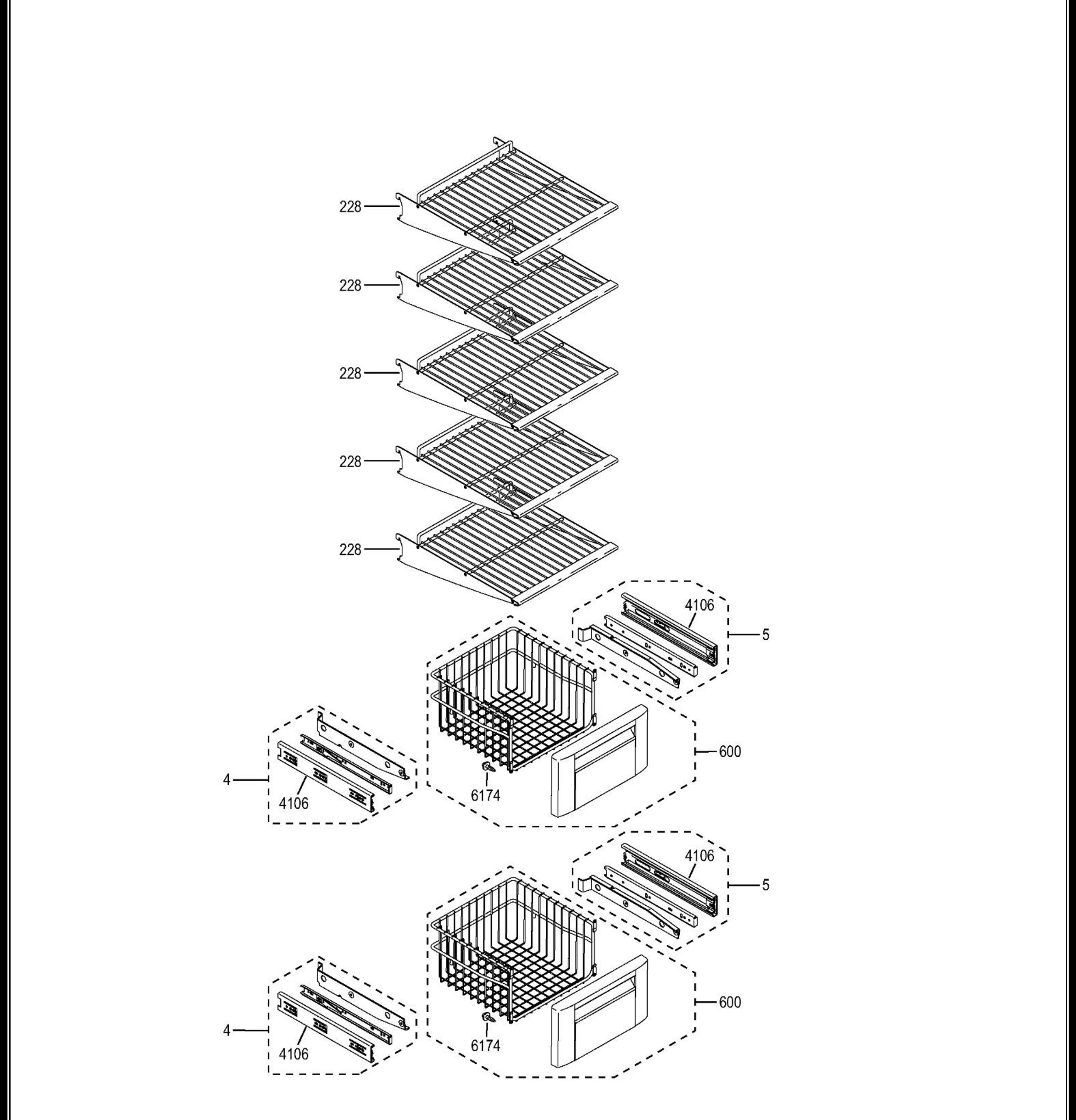 ZISB420DHC Exploded View 8 appliance exploded-view parts diagram