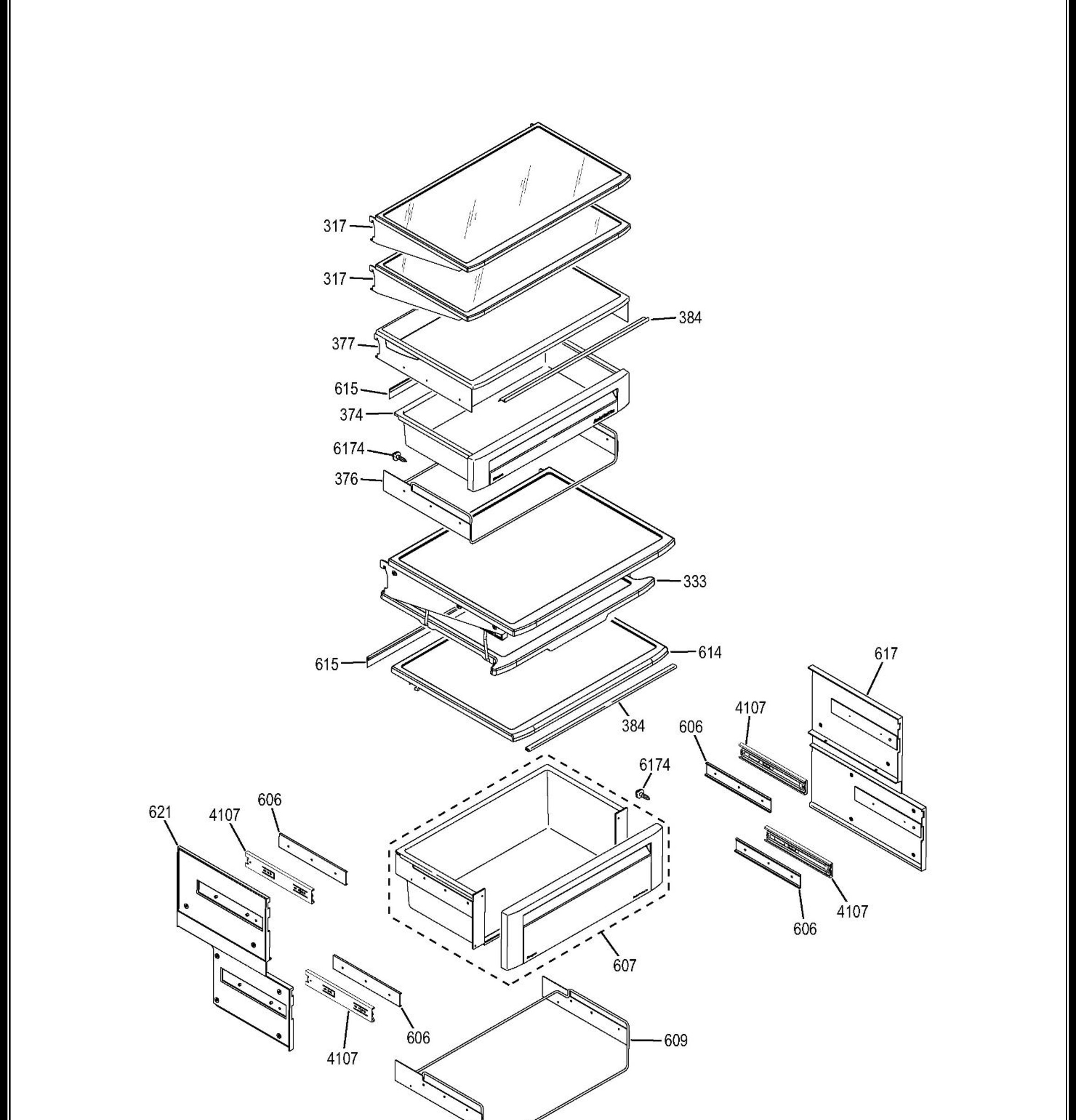 ZISB480DHB Exploded View 11 appliance exploded-view parts diagram