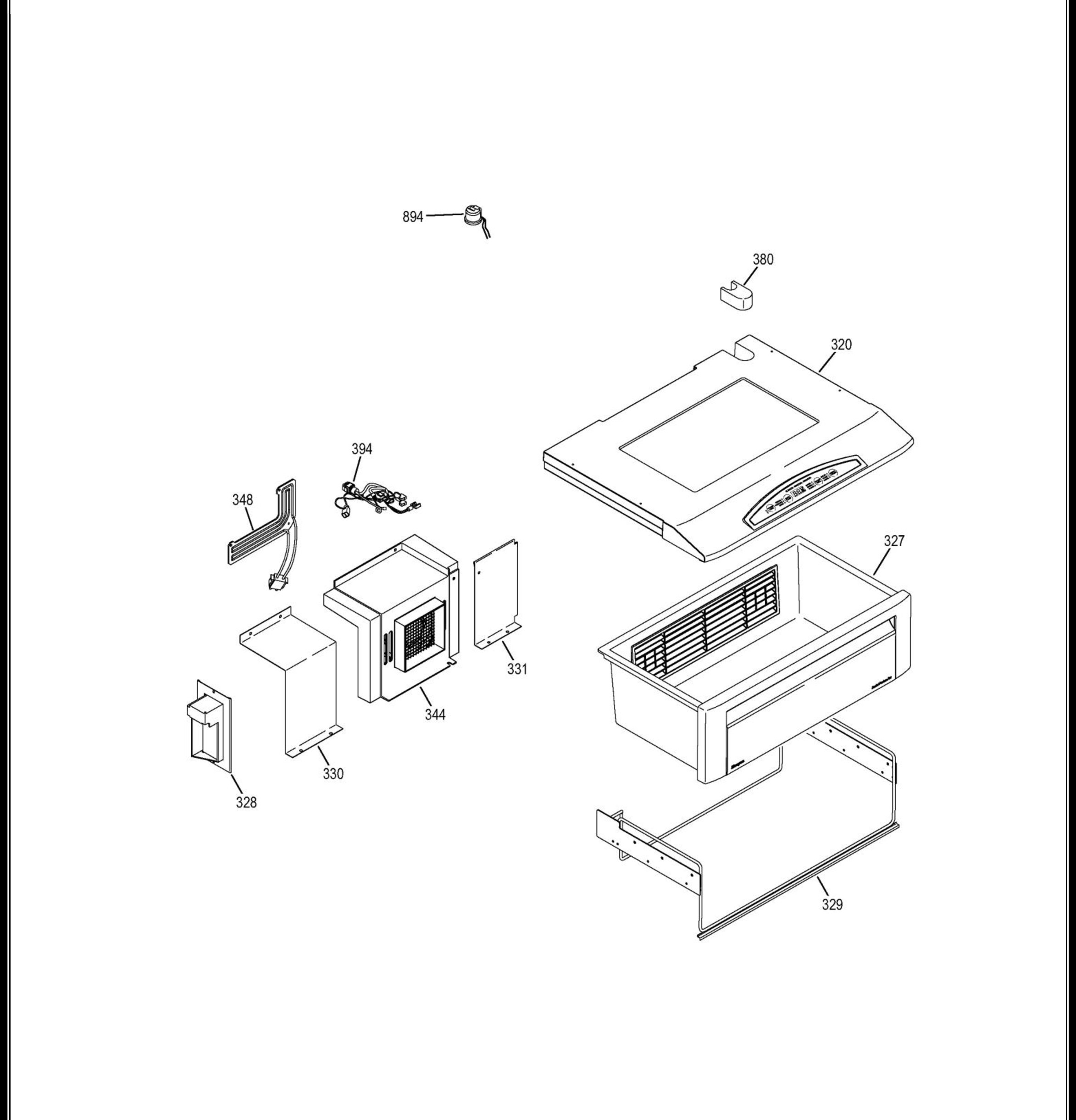 ZISB480DHB Exploded View 2 appliance exploded-view parts diagram