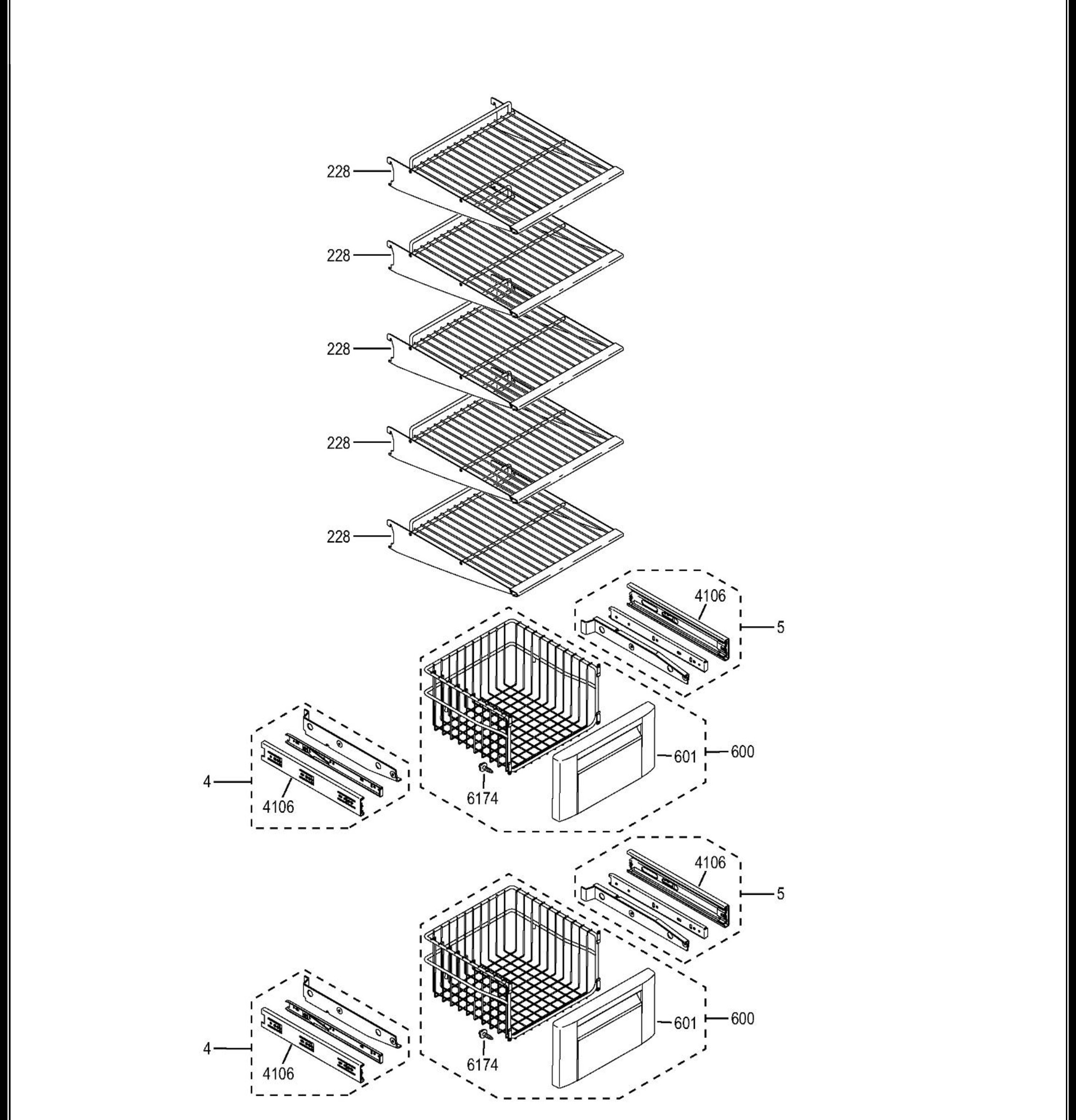 ZISB480DHB Exploded View 8 appliance exploded-view parts diagram
