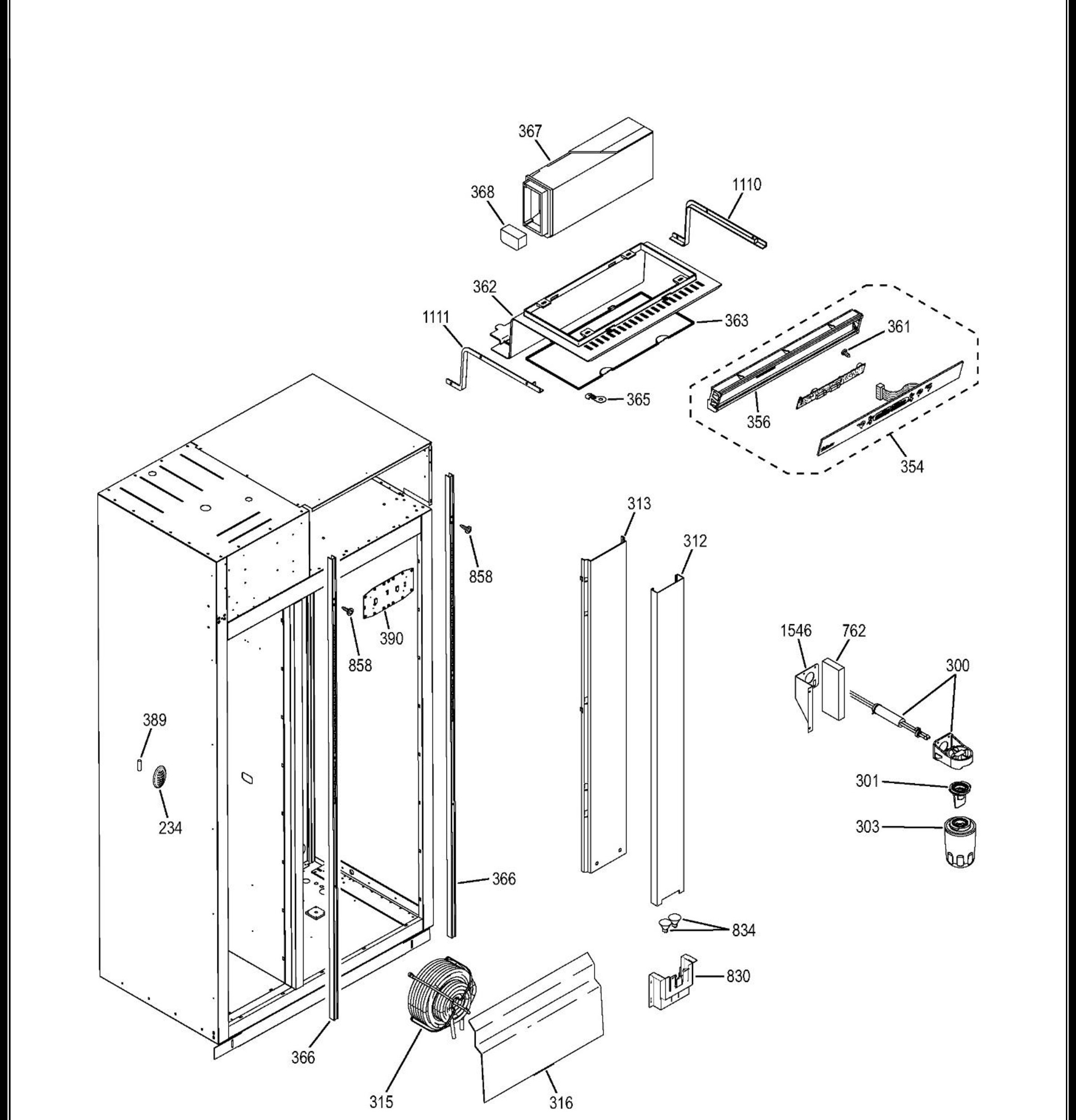 ZISB480DHB Exploded View 10 appliance exploded-view parts diagram
