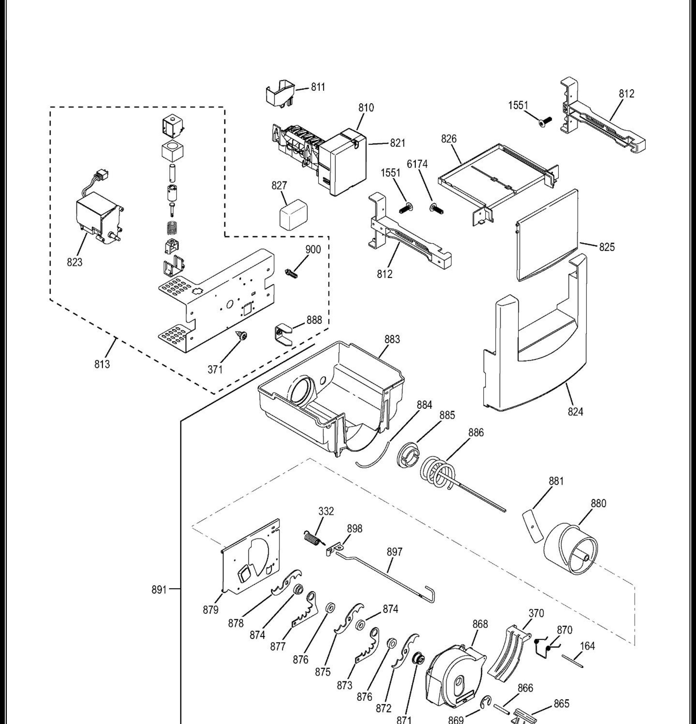 ZISB480DHB Exploded View 9 appliance exploded-view parts diagram