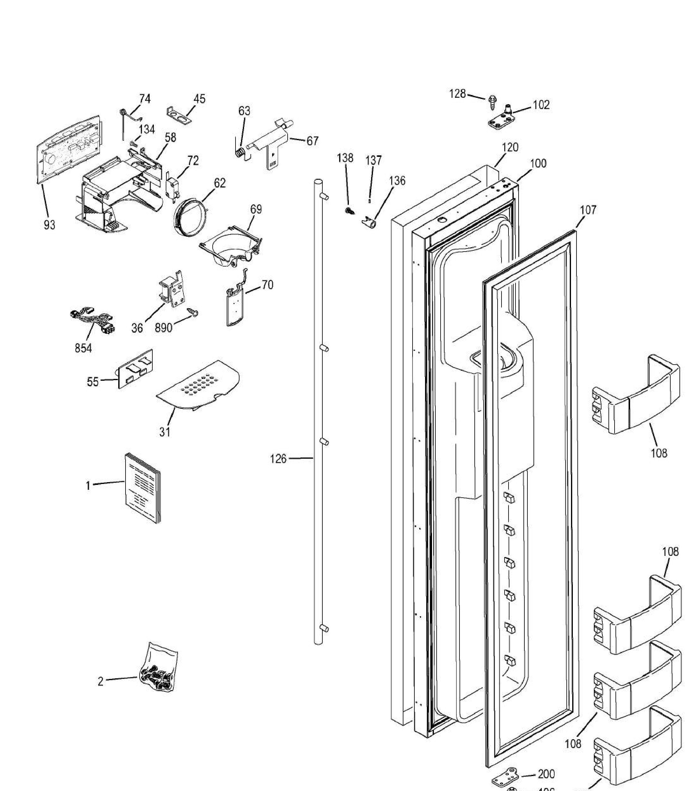 ZISS420DHASS Exploded View 9 appliance exploded-view parts diagram