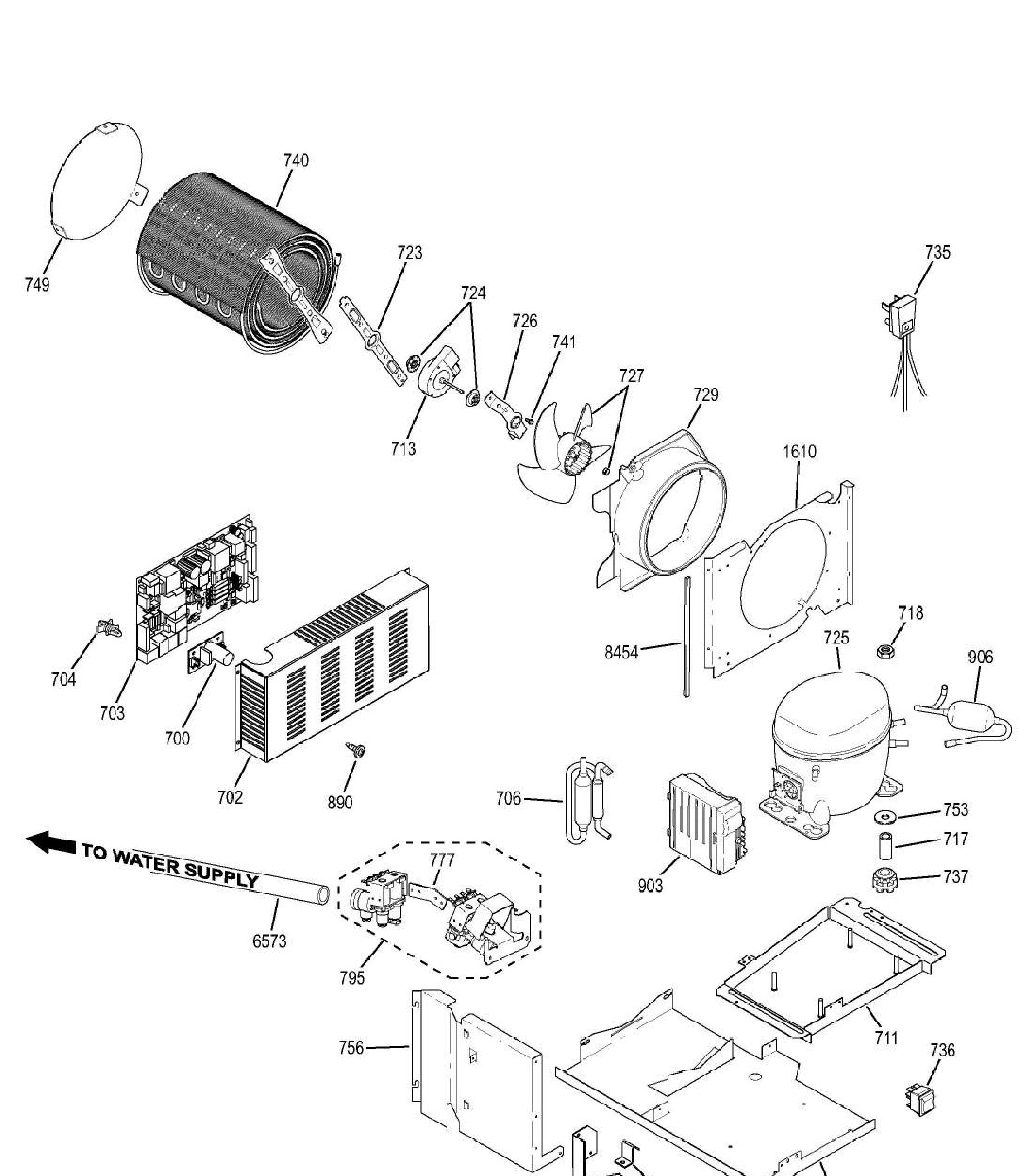 ZISS420DHASS Exploded View 6 appliance exploded-view parts diagram