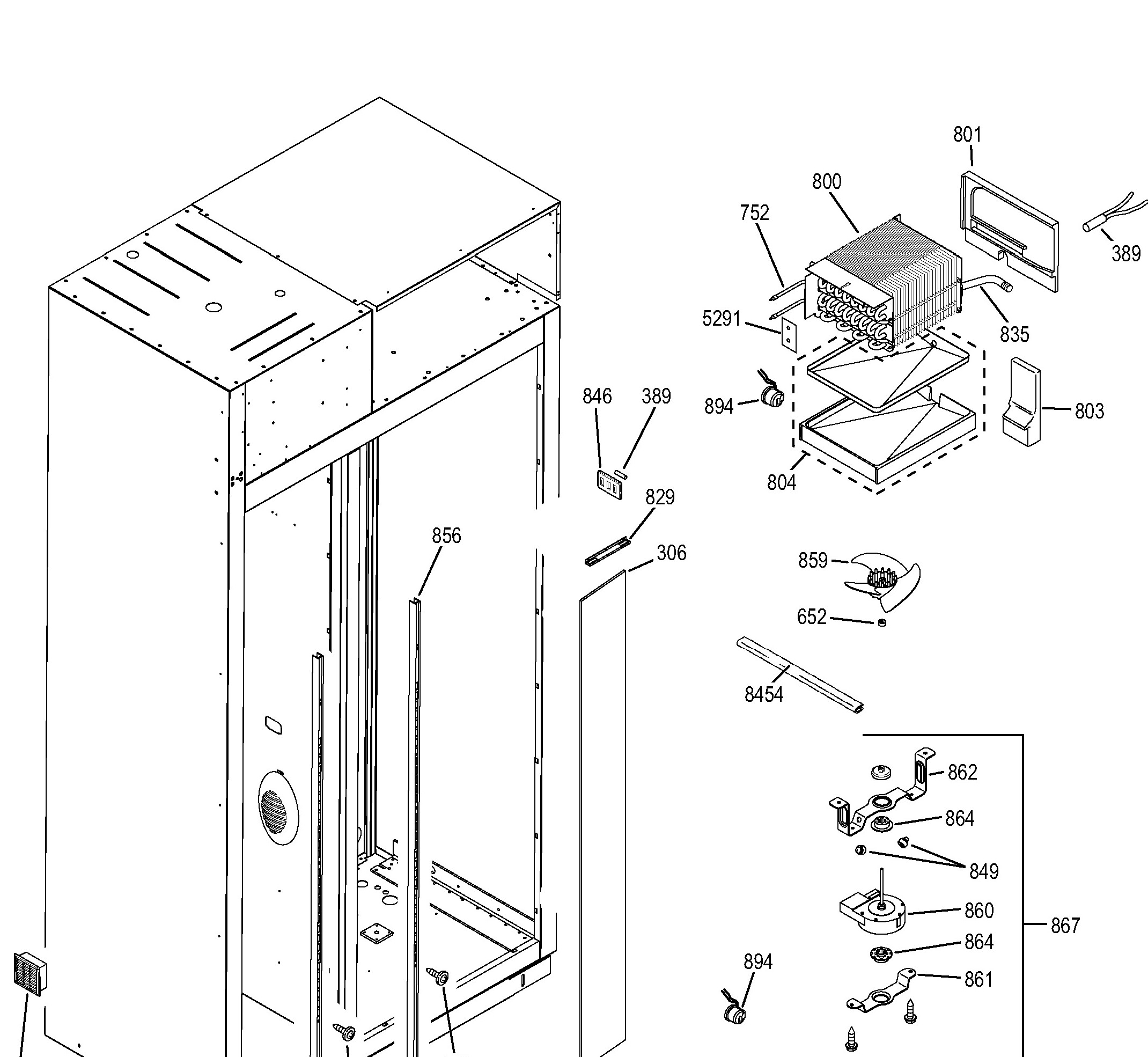 ZISS480NHBSS Exploded View 5 appliance exploded-view parts diagram