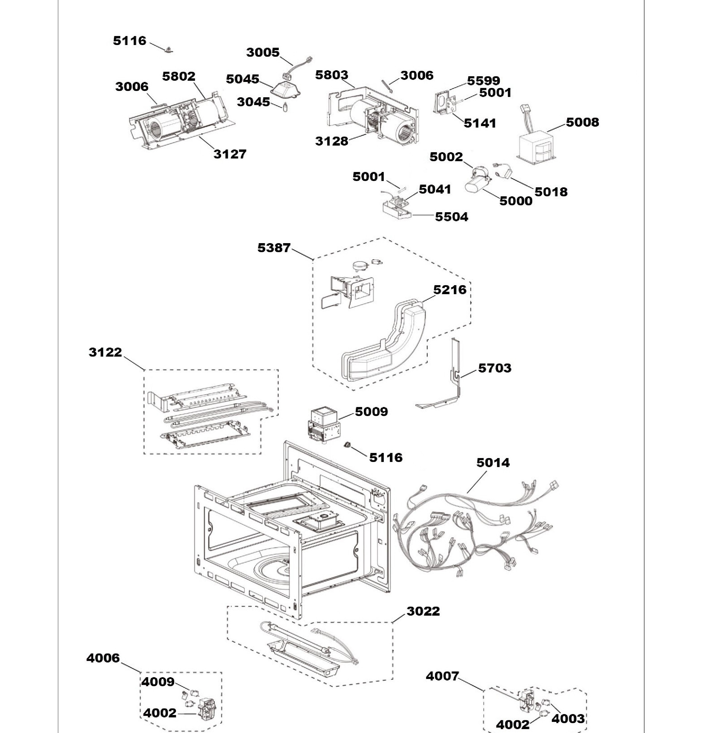 ZSB9231N1SS Exploded View 3 appliance exploded-view parts diagram
