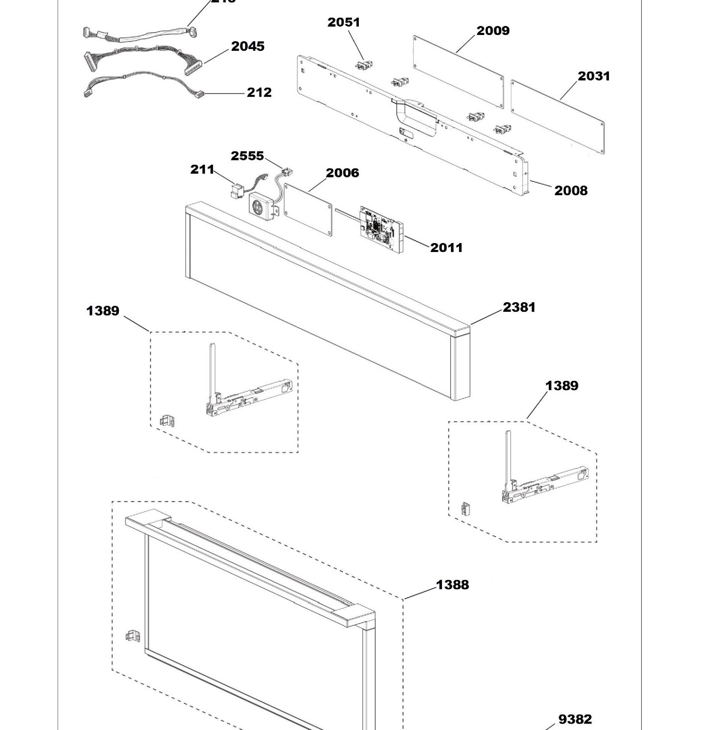 ZSB9231N1SS Exploded View 1 appliance exploded-view parts diagram