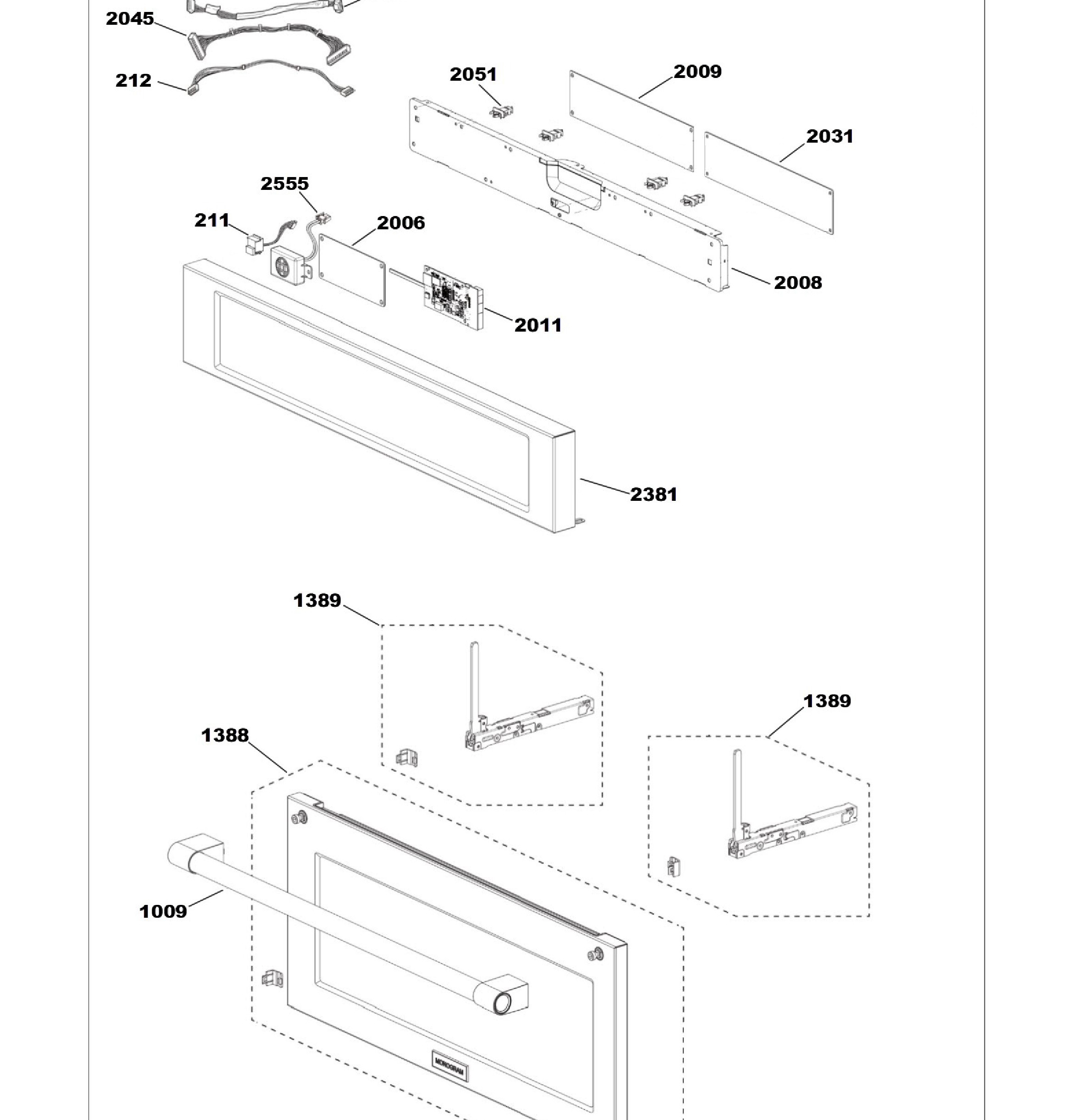 ZSB9232N1SS Exploded View 1 appliance exploded-view parts diagram