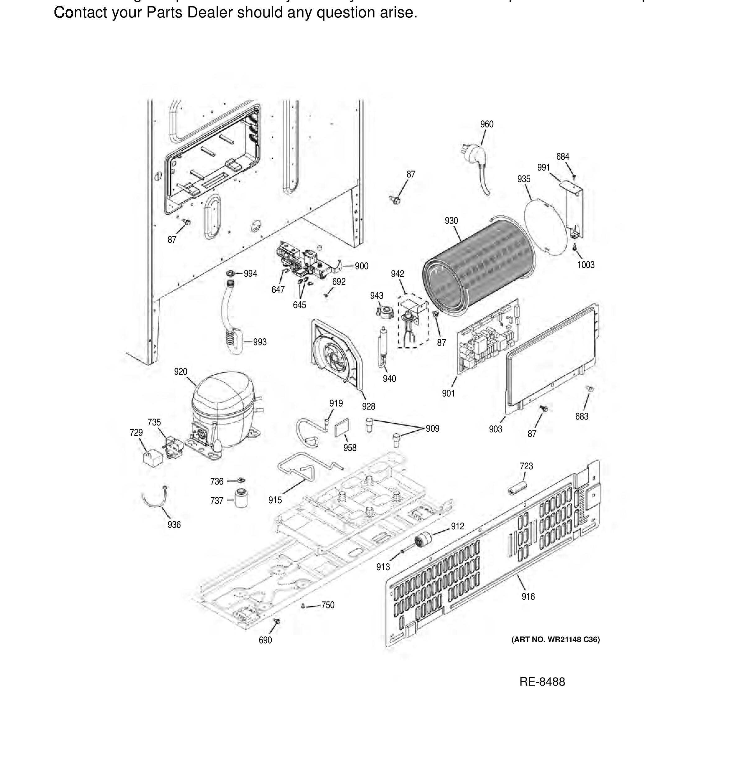 ZWE23ESNDSS Exploded View 4 appliance exploded-view parts diagram