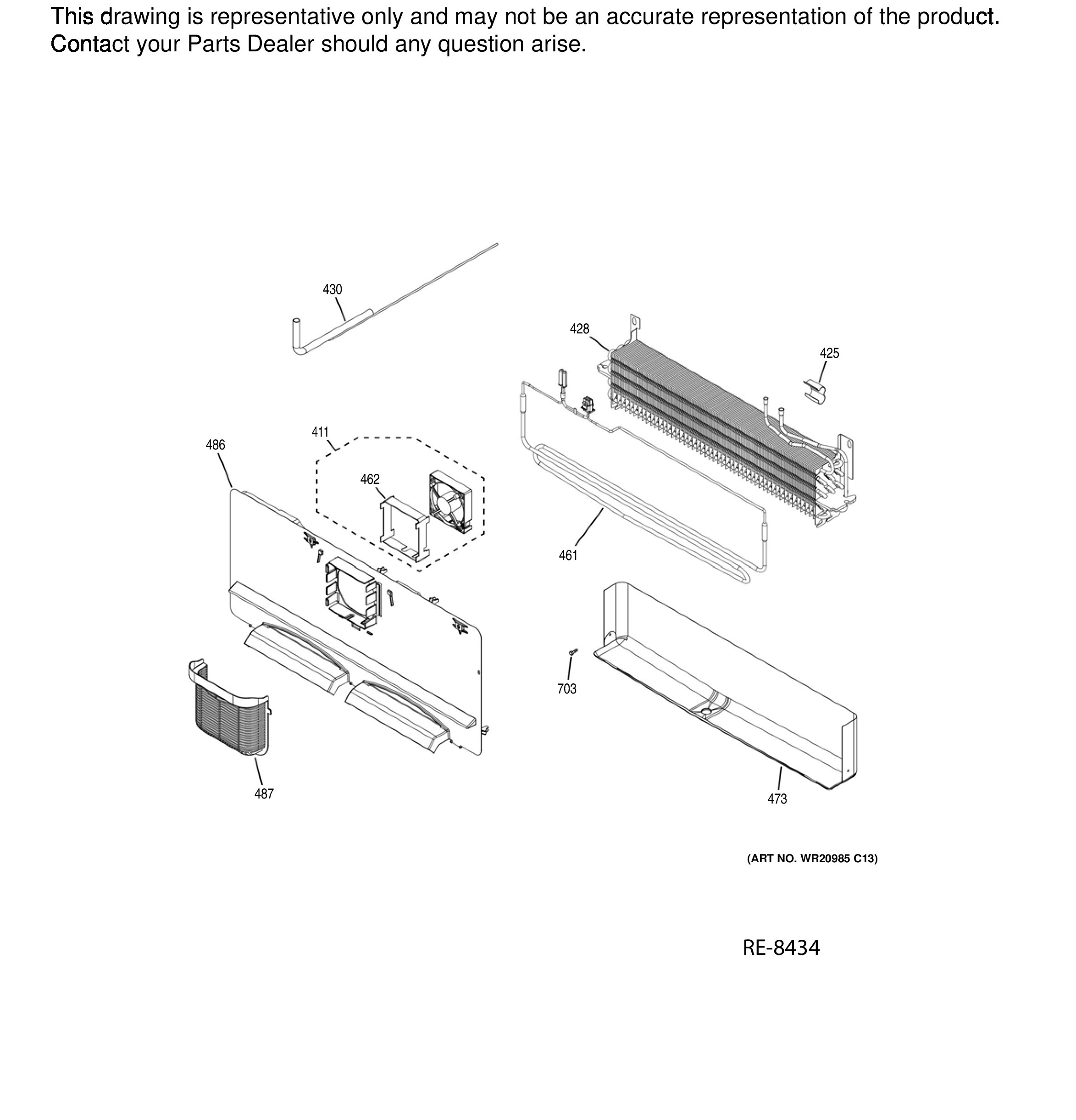 ZWE23PSNFSS Exploded View 8 appliance exploded-view parts diagram