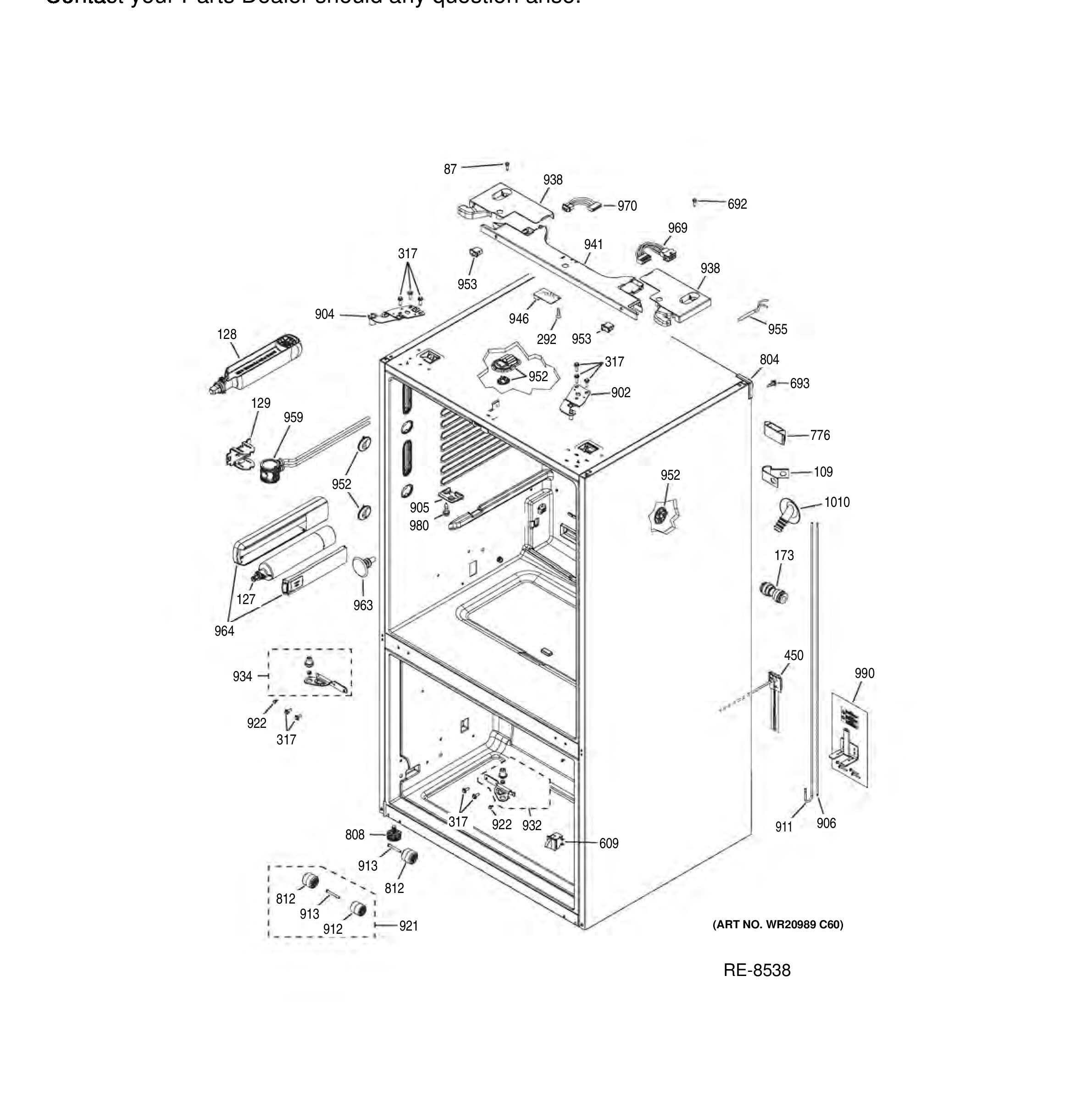 ZWE23PSNFSS Exploded View 6 appliance exploded-view parts diagram